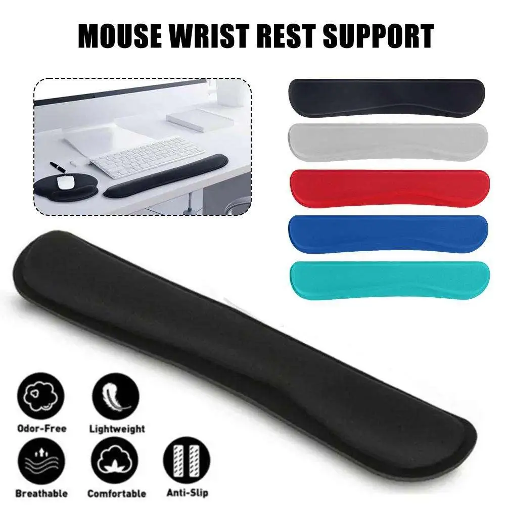 EVA 1Pc Keyboard Wrist Rest Pad Mouse Wrist Elbow Rest Support Game Computer Desk Pad Memory Foam Soft Rubber Easy To Clean