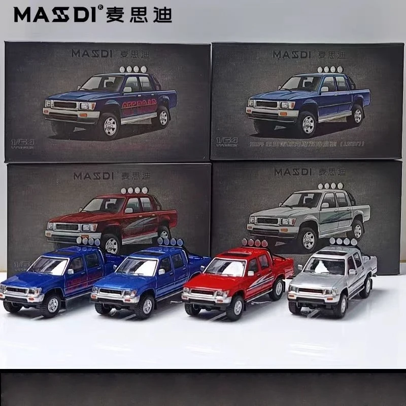 Maxidi 1:64 Simulated Four-wheel Drive Pickup Truck Off-road Vehicle Alloy Car Model Collection Decorations Static Ornaments