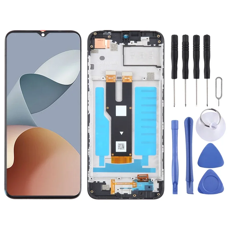 

ЖК-экран для ZTE Blade V50 Smart 7060, дигитайзер в полной сборке с рамкой, ремонт ЖК-экрана, запасная часть