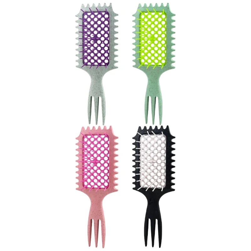 Peine masaje elegante, cepillo para cabello ahuecado, peines para masaje del cuero cabelludo, peinado 918D