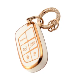 Car Remote Key Case Cover for Jeep Grand Cherokee Renegade Chrysler 300 Dodge RAM Challenger Journey Car Accessaries Keychain