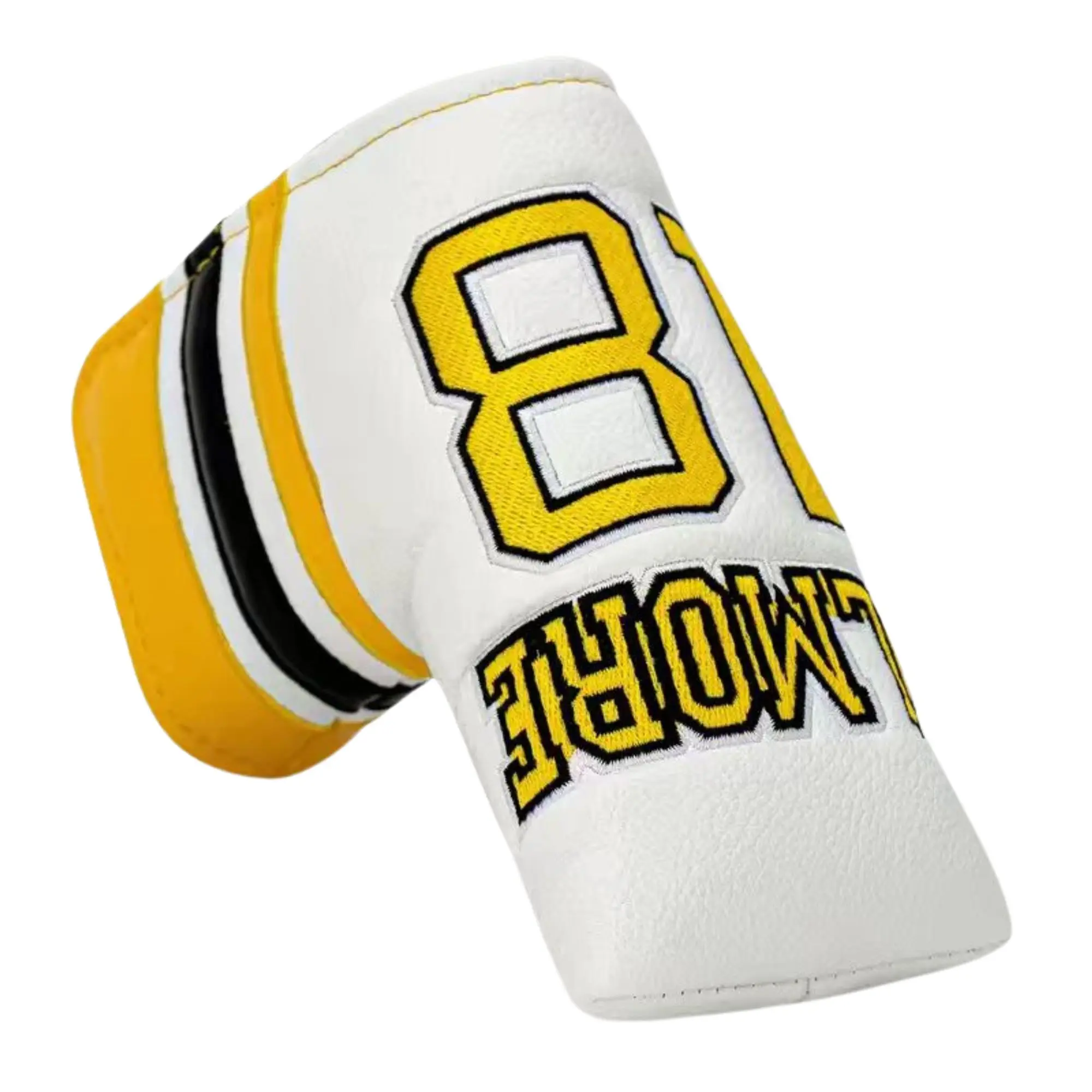 

Чехлы на голову для гольфа Чехлы на голову для гольф-клуба Расширенная вышивка Номер 18, бирки с номером водителя премиум-класса из искусственной кожи, забавный чехол для гольфа