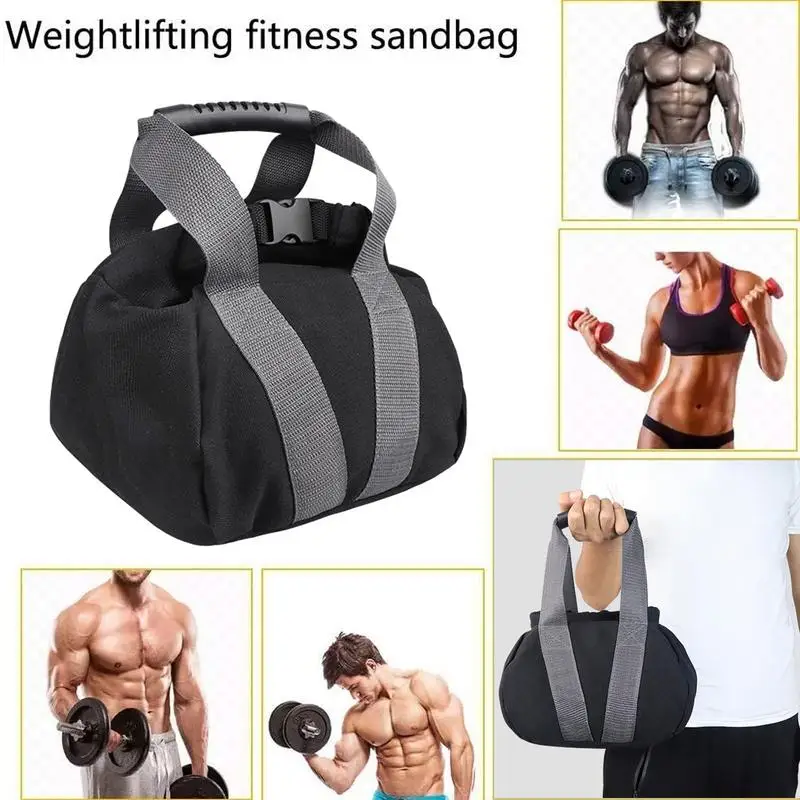 Adjustable Fitness Sandbag Portable Oxford Sand Kettlebell Soft Sand Bag Weightlifting Dumbbell For Home Training Fitness Yoga