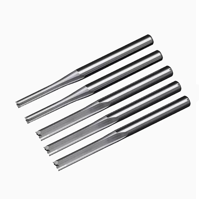 

10 шт./лот 2A FCNC гравировальные фрезы 3,175/4/6 мм-два канавки прямые твердосплавные концевые фрезы фрезы для деревообработки резки