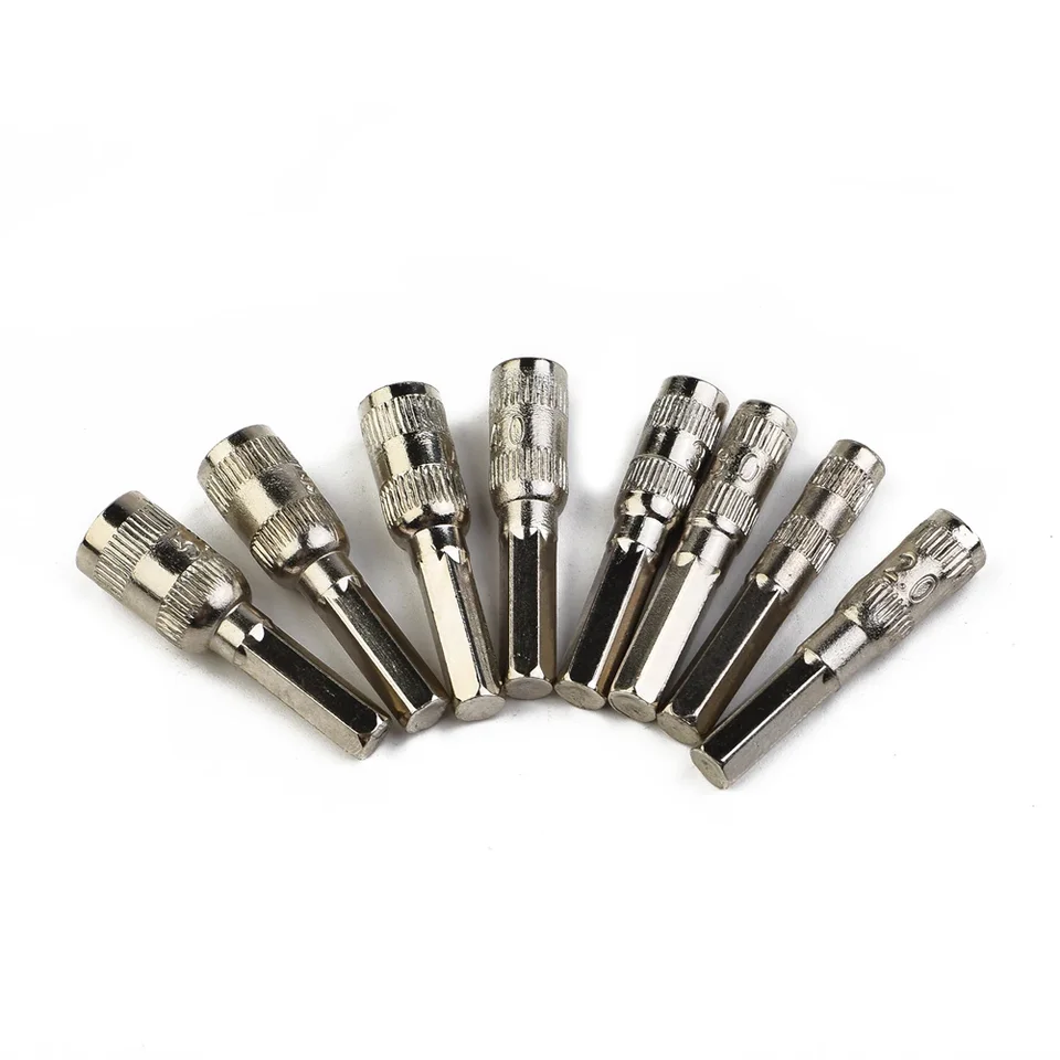 ネジ留めツール8ピース/セットh4,ドリルビット,ph2.0/M2.5-5/5mm,六角