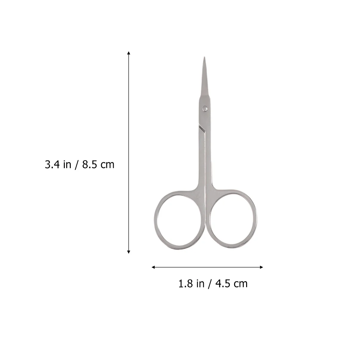 3 قطعة مقص احترافي لشعر الأنف والحواجب مجموعة من الفولاذ المقاوم للصدأ ماكينة تشذيب مقاومة للصدأ لتصفيف الوجه بحافة ناعمة #6