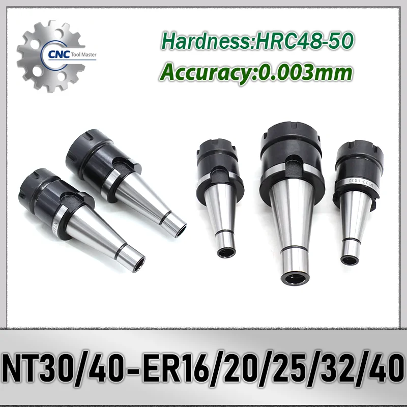 

ER NT30 NT40 ER16 ER20 ER25 ER32 ER40 NT Серия Держатель инструмента Цанговый патрон Кронштейн Инструменты Шпиндель Нож Хвостовик Фрезерный станок с ЧПУ