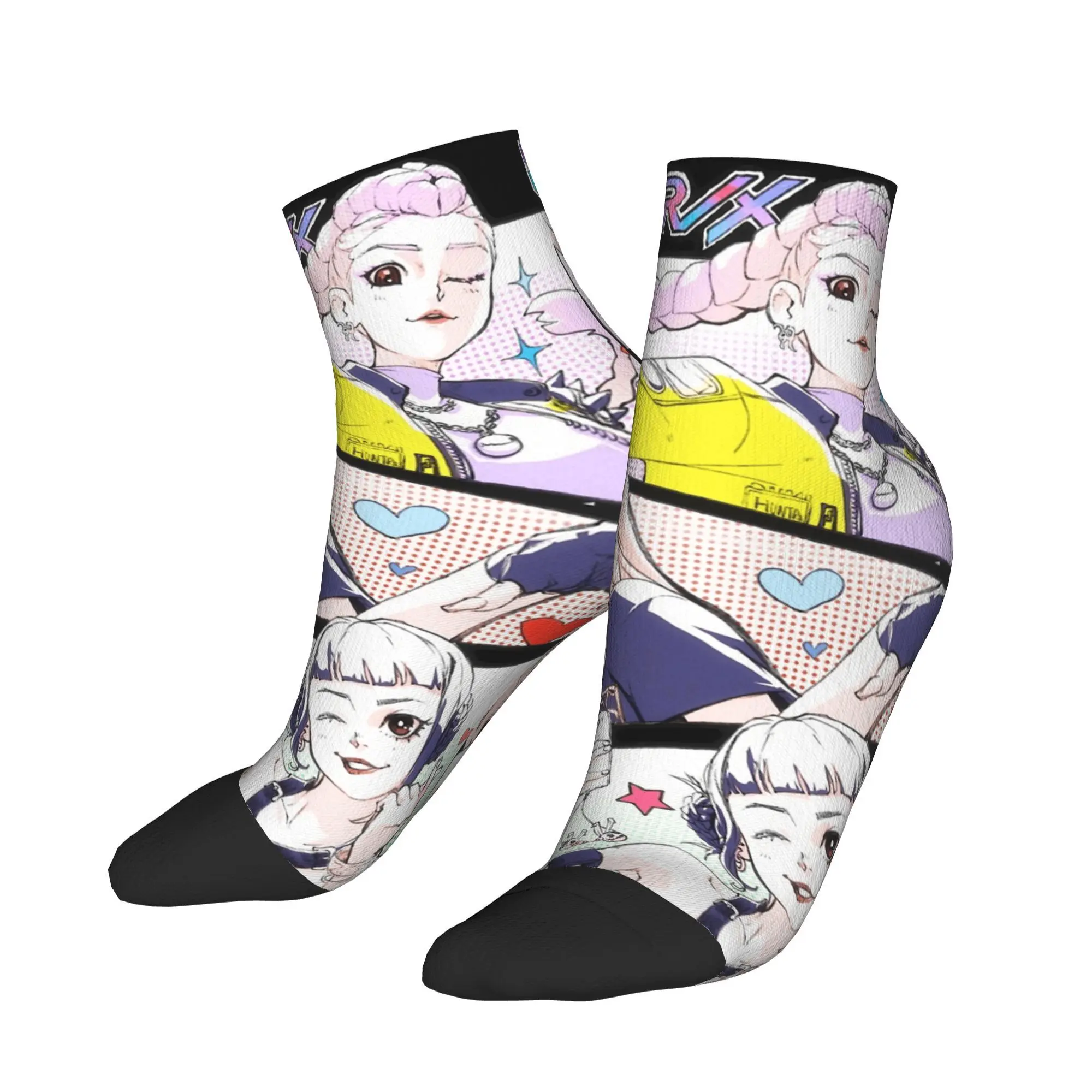 

Ankle Socks For Couple Rumi Zoey Mira Huntrix Girls Kpop Demon Hunters Casual Socks Printed Non Slip Summer Modern Running Sock