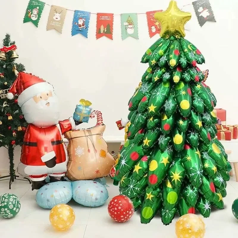 130cm Large Stand Assemble Christmas Tree Balloons New Year Christmas Decorations for Home