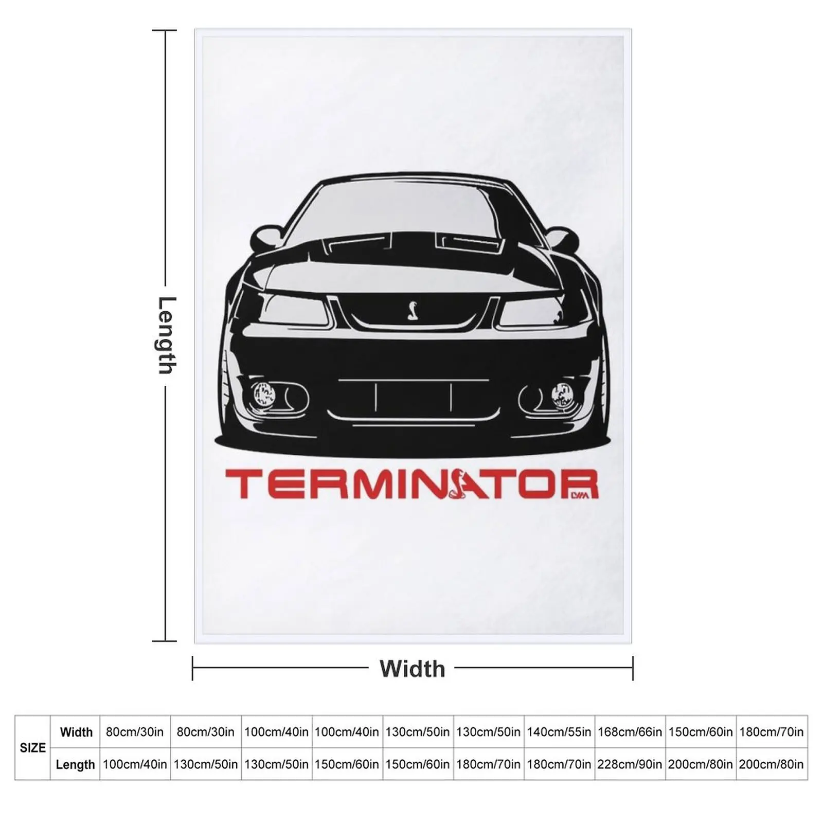 Mustang Cobra Terminator Throw Blanket Sleeping Bag Luxury Designer Luxury Brand Blankets