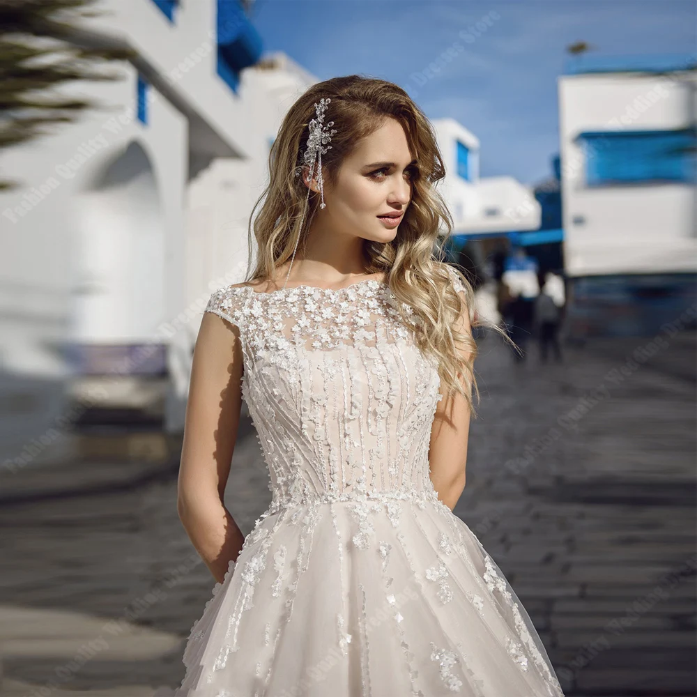 Vestidos de casamento sem mangas com lantejoulas brilhantes para mulheres, vestidos de noiva vintage elegantes e personalizados, cerimônia e noivado