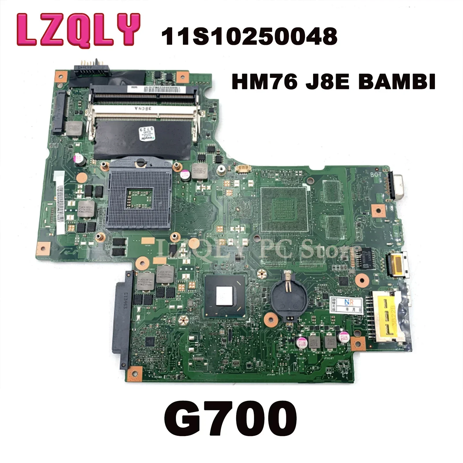 

LZQLY For Lenovo Ideapad G700 11S10250048 Laptop Motherboard HM70 HM76 SLJ8E BAMBI Main Board Full Test