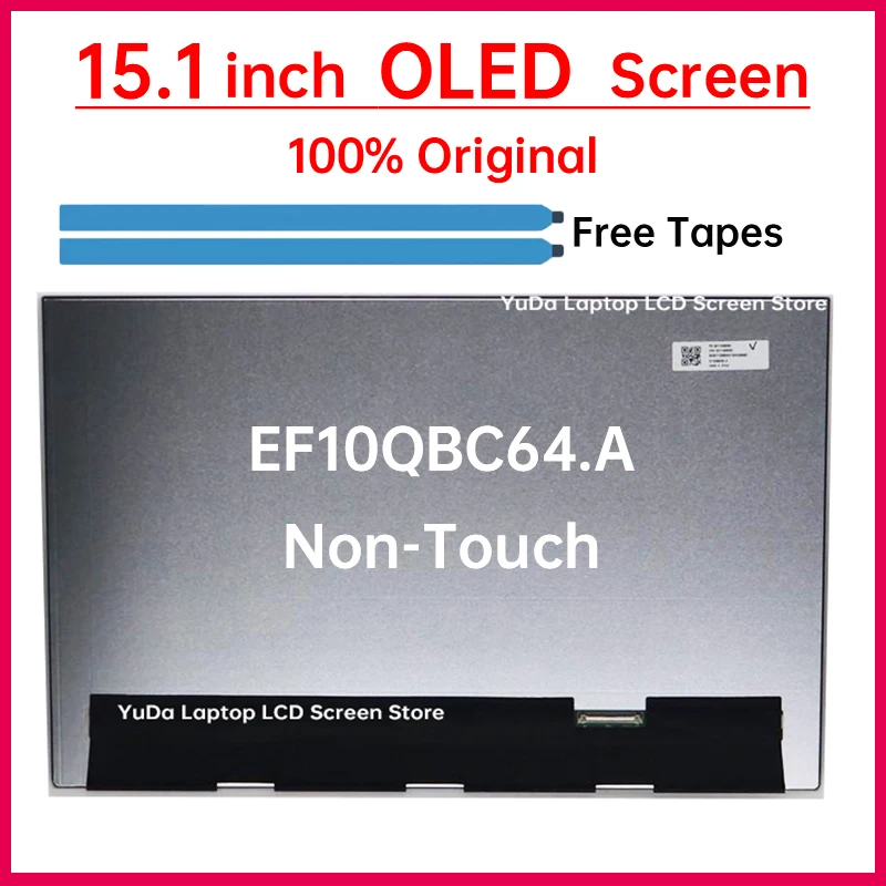

15,1-дюймовый OLED ЖК-экран для ноутбука EF10QBC64.A для Lenovo IdeaPad Slim 5 15ARP10 Тип 83J3, сменная матричная панель дисплея, без сенсорного экрана