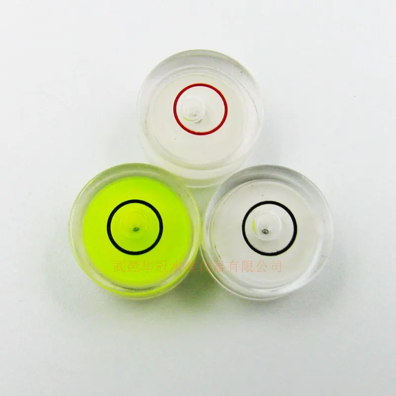 HACCURY 14*8mm Round bubble level Circular bubble level spirit level vial White Color