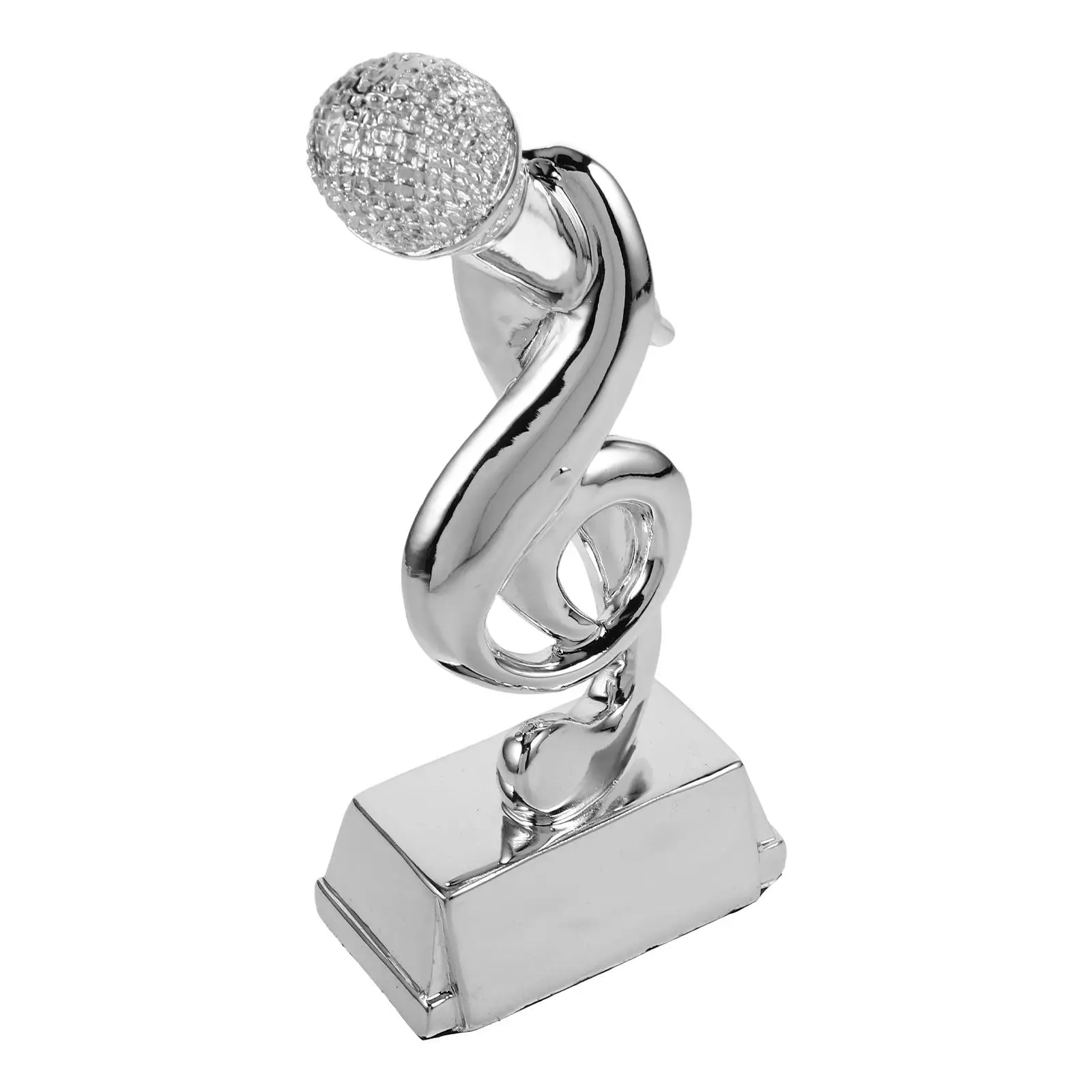 

Trophy Bookshelf Decorations Aesthetic Karaoke Party Favors Grammy Award Silver Music