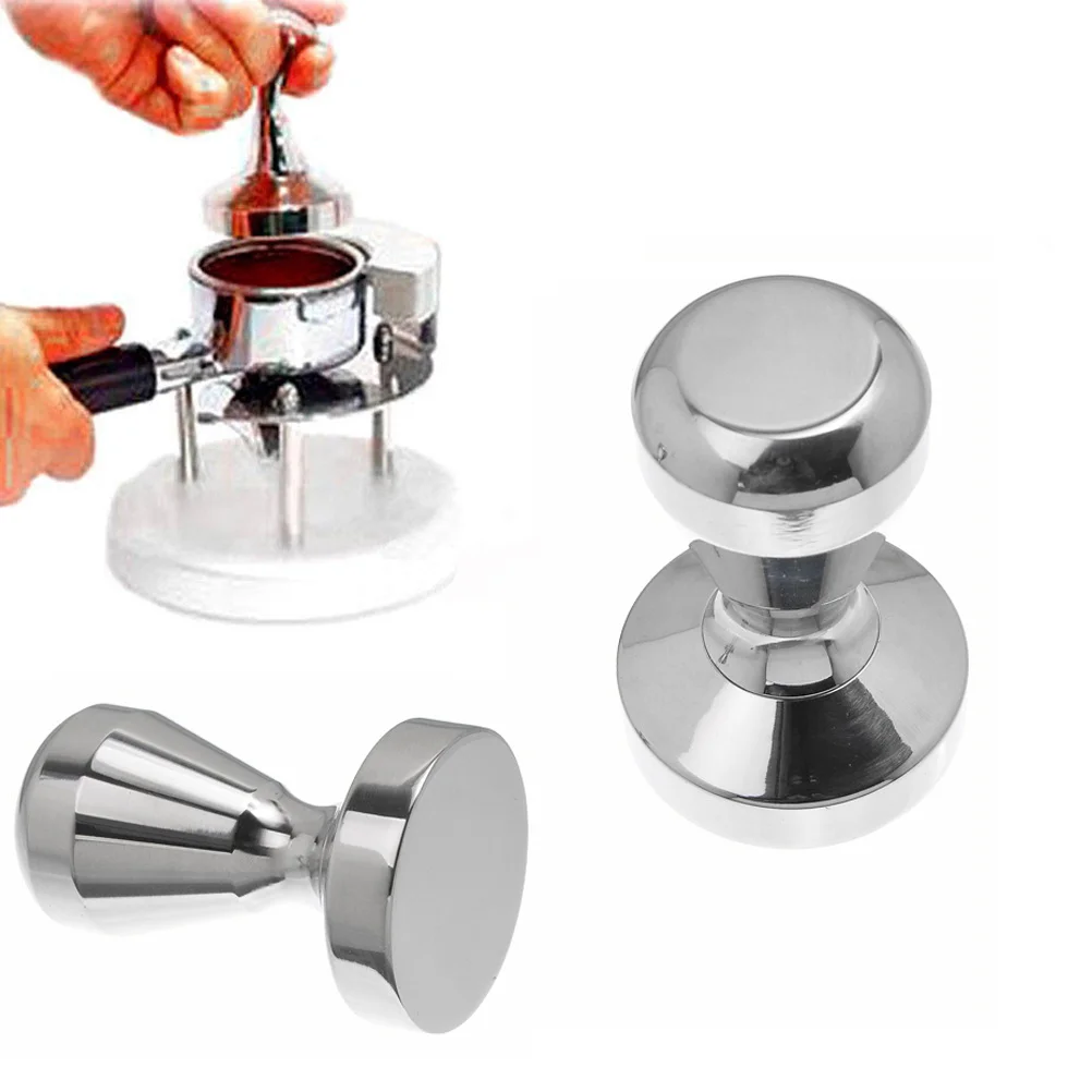 

Coffee Tamper Stainless Steel 49mm Flat Base Ergonomic Handle Pressure Distribution Espresso Machine Tool Coffee Tamper