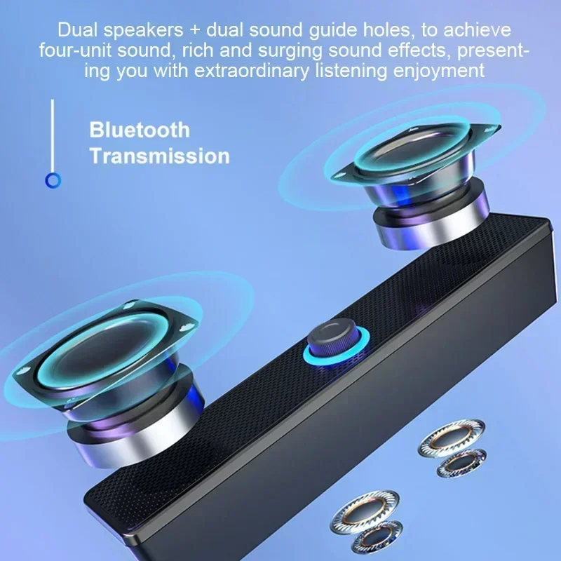 

Home Theater Sound System Bluetooth Speaker 4D Surround Soundbar Computer Speaker For TV Soundbar Box Subwoofer Stereo Music Box