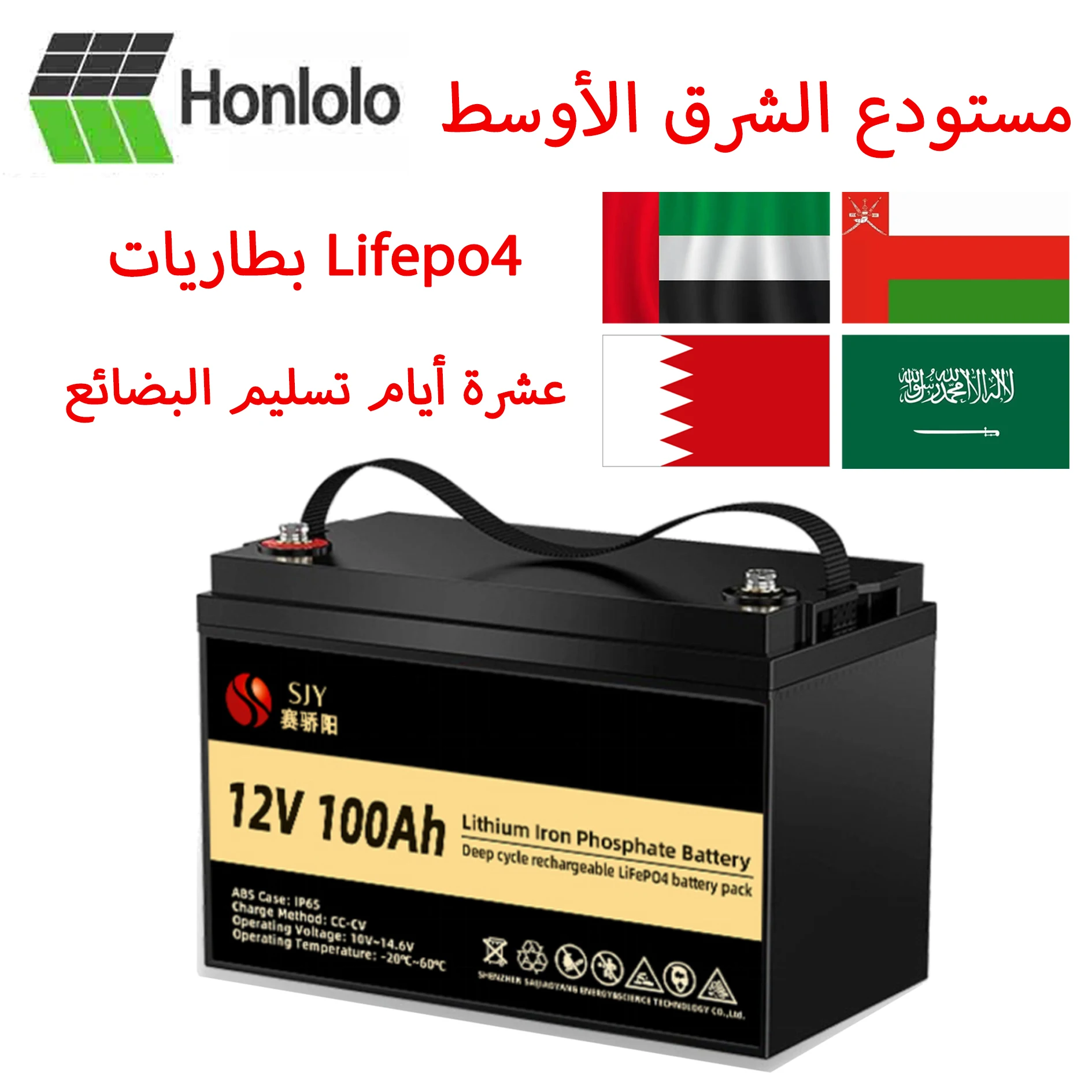 Grade A 12V 24V 100AH LiFePO4 Lithium Iron Phosphate Battery and 3.2V 100AH LFP Cells for Solar/Power System (UAE Warehouse)