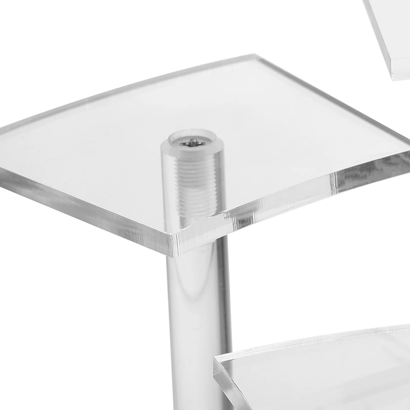 

High Transparent Acrylic Multi-Layer Display Stand Easy Assembly Stable Practical Clear Riser Shelf for Collection