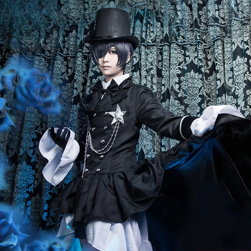 

Cosplay Anime Black Butler Cosplay Ciel Phantomhive Cosplay Cotume Kuroshitsuji Costume Halloween Women Fancy Party Outfit