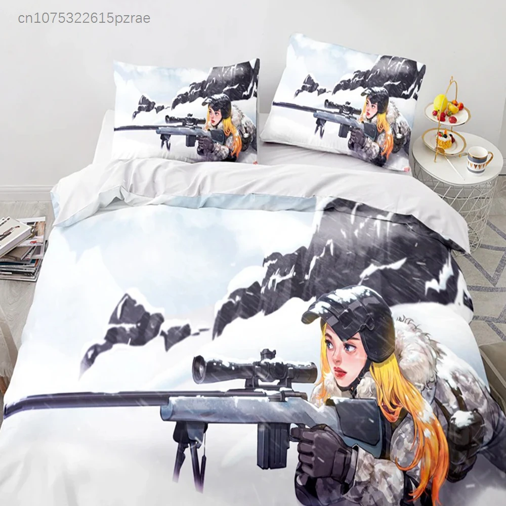 pubg寝具セット-シングル-ツイン-フル-クイーン-キングサイズ-ゲームpubgベッドセット-大人-子供用寝室掛け布団カバーセット-3dプリント-男女兼用-034