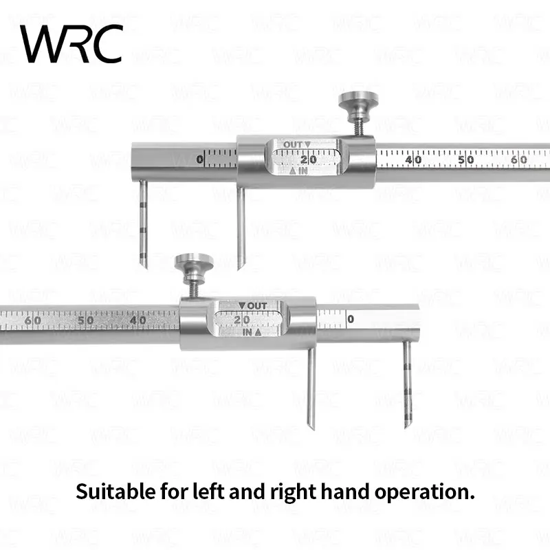 1 Pc Dental Orthodontic Implant Measuring Calipers Slide Measuring Gauge Rule 0-80Mm Measuring Gauge Rule