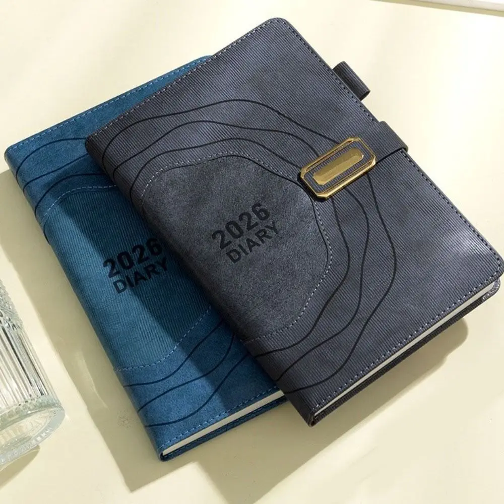 365 dias por dia 2026 agenda em inglês bloco de notas engrossado eficiência a5 agenda planejamento caderno uma página plano livro portátil