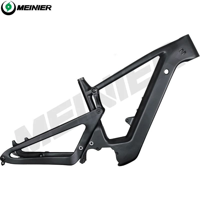 E-MTB Bike Carbon Frame, 29er Suspension frame, Compatible with Bafang M500, M600 Mid Motor, 250W, Motor and Battery