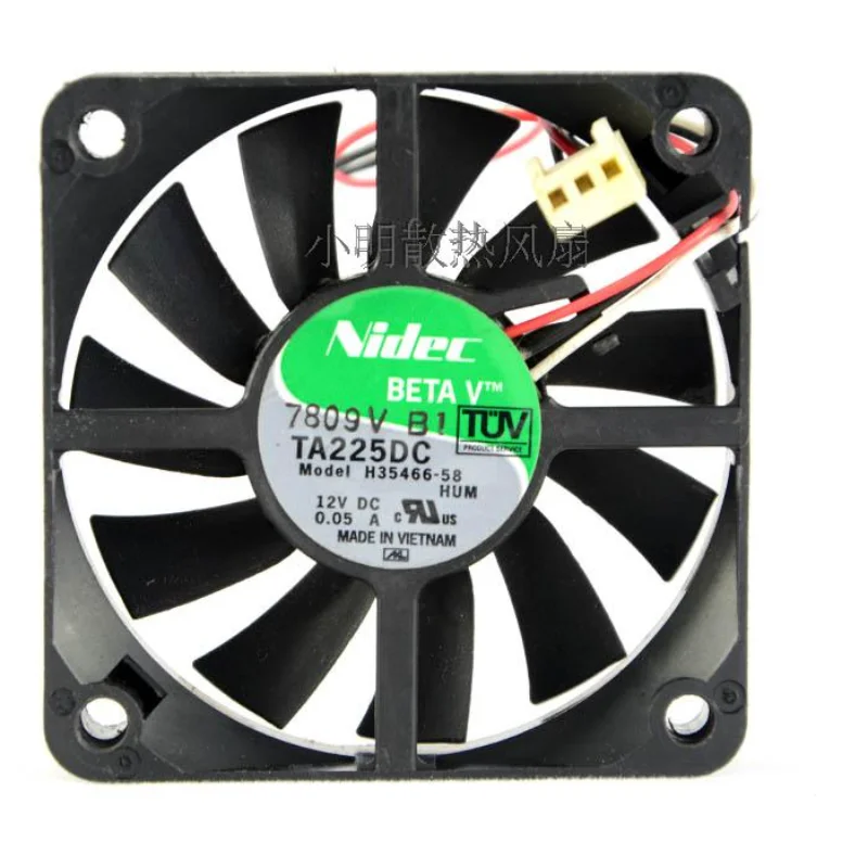 

New CPU Cooler Fan for Nidec H35466-58 6015 6CM 12V 0.05A Silent Cooling Fan 60*60*15MM