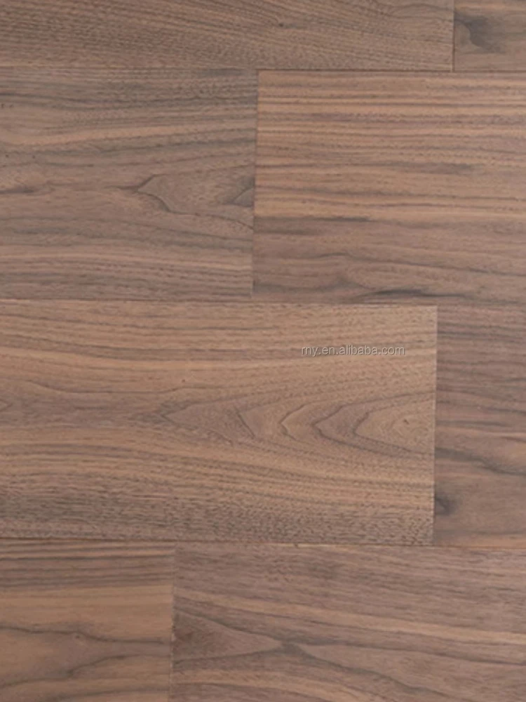 Versão personalizada de luxo nogueira preta projetada piso de madeira 14mm de espessura superfície lisa piso tradicional moderno