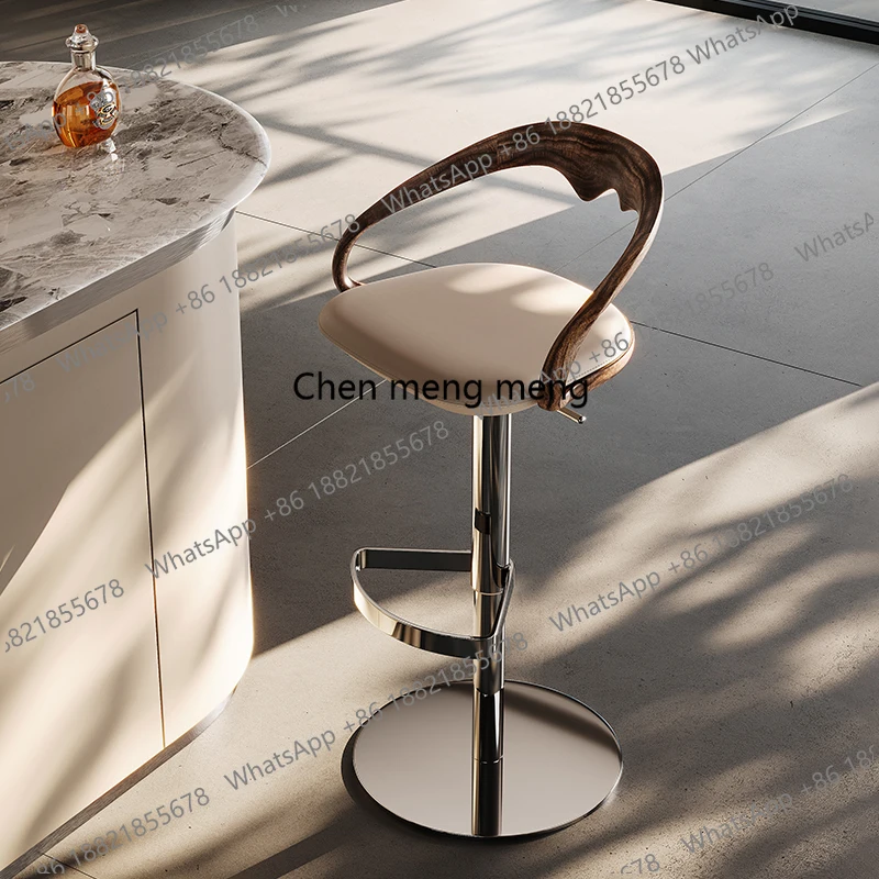 

Barber Swivel Bar Stools Accent Height Throne Professional Barber Barstools Ergonomic Office Taburete Alto Unique Furniture