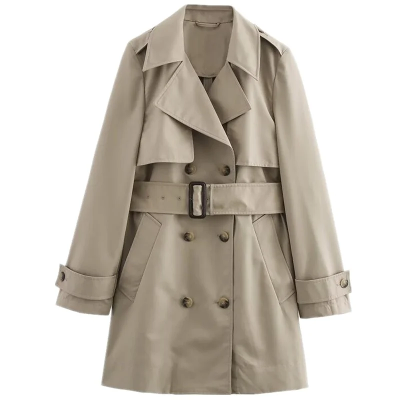 Faionable polyvalent mi-long automne manteau nouveauté vêtements pour femmes Simple Sli trajet Long Sve autre matériau 00%