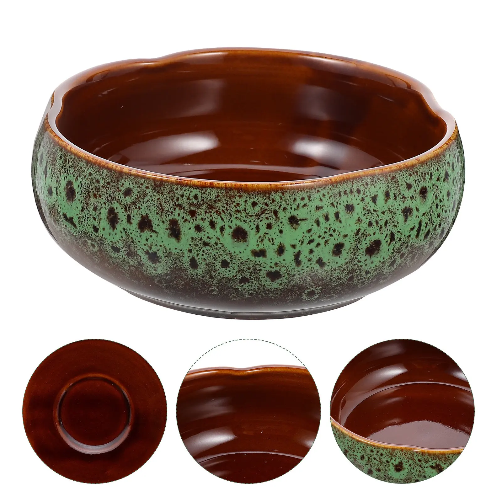 

Ceramic Hydroponic Flowerpot Non-Hole Large Deep Daffodil Pot for Indoor Outdoor Garden Balcony Decoration Hydroponic Container