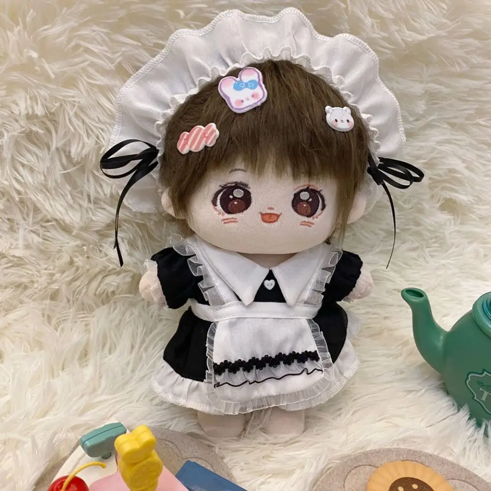 Head Cover 10cm Cotton Doll Dress Hoodies Lolita Cotton Doll Clothes Shoulder Strap Skirt Sweet Plush Toy Clothes