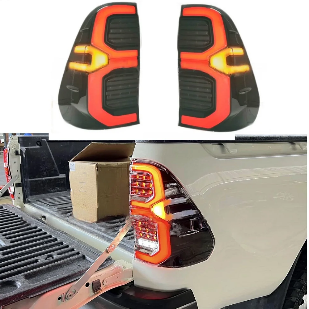 Auto Rear Tail Lamps Lights For Toyota Revo Rocco 2016 2017 2018 2019 2020 2021 2022 2023 2024 Rear Led Lights Brake Lights