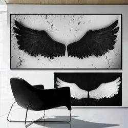 Nordic Feathers Angel Wings Posters and Prints Scandinavian Wall Art Canvas Painting Abstract Graffiti Decor Hotel Wall Pictures