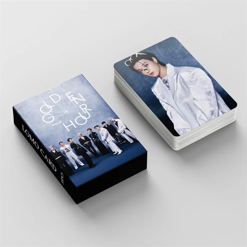 55pcs ATEEZ New Album GOLDEN HOUR : Part.2 LOMO Card Ice On My Teeth Postcard Photo Card Greeting Card Hongjoong Seonghwa Yunho