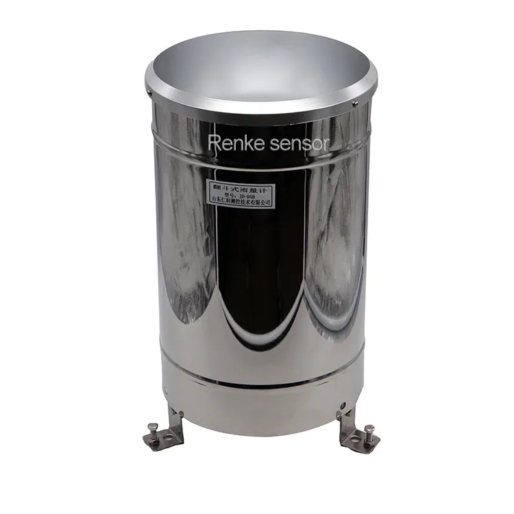 Pluviometro con benna ribaltabile in acciaio inossidabile con uscita a impulsi o RS485 per il monitoraggio dell'ambiente