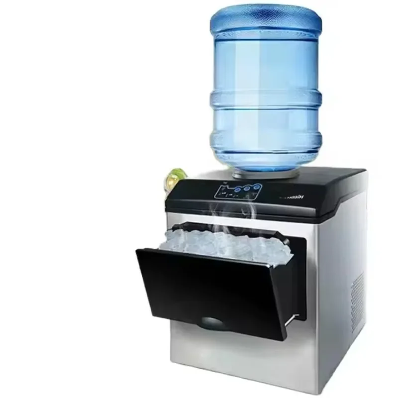 

Mini Portable Stainless Steel Countertop Ice Maker New Home Kitchen Cube Tabletop Beverage Counter Making Ice Cubes