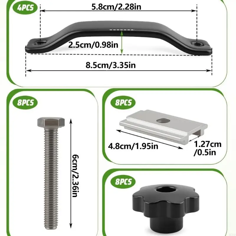 M76E Dachzelt-Befestigungssatz mit Schlitzblöcken und gebogenen Stangen – Detail 6