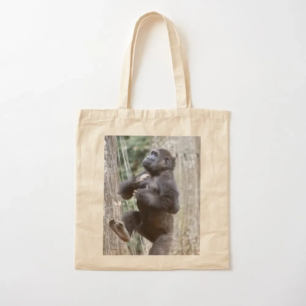 

Gorilla Anaka at Zoo Atlanta Tote Bag Women's shopper woman shopping bag tote bags aesthetic Tote Bag