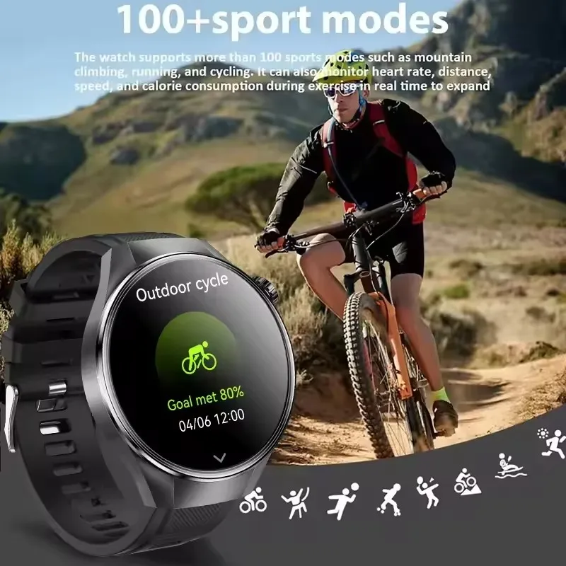 ساعة ذكية عصرية G5 Plus بشاشة 1.75 بوصة لساعة رجالي BT Call GPS Track Compass مراقبة الصحة ساعات عمل مقاومة للماء 2025