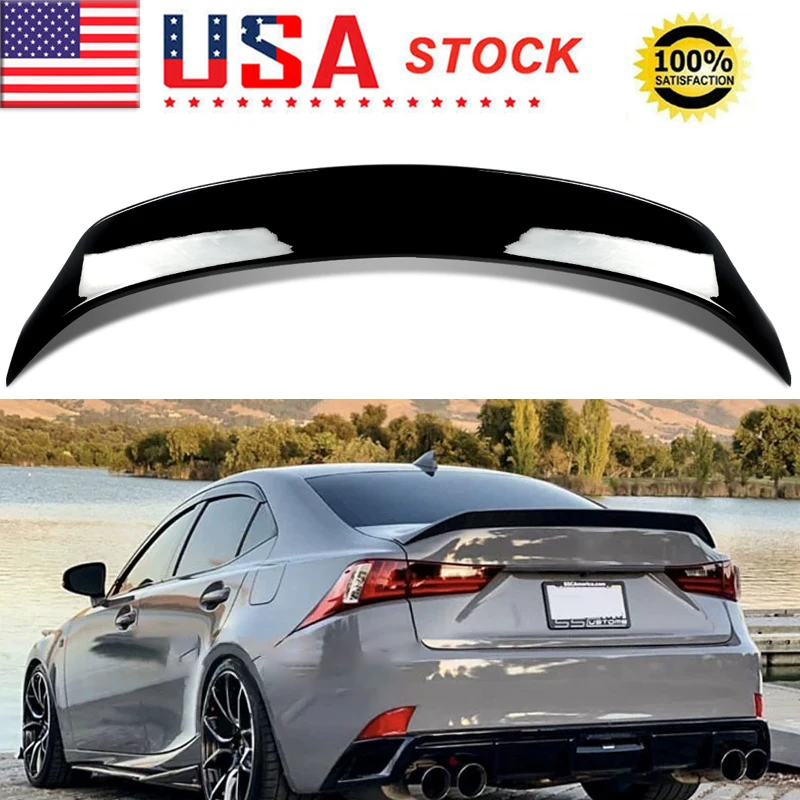 

Gloss Black Duckbill Rear Trunk Spoiler Wing For Lexus IS200 IS250 IS350 IS300