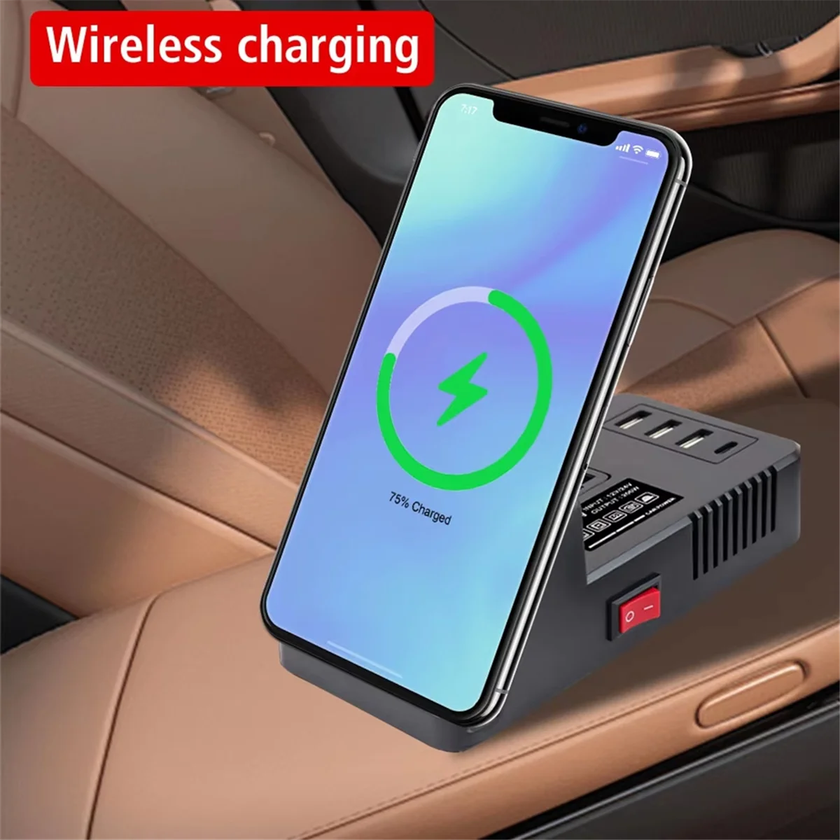 

NEW Fast Charging USB for Laptop Charging Car Charger 12/24V Car Plug Converter Car Inverter Voltage Converter White