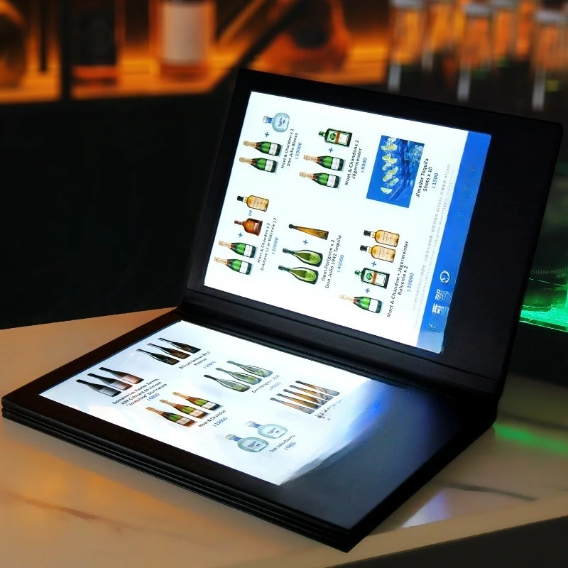 

Luminous Drink Brand LED Luminous Recipe Hotel Cafe Menu Bar KTV Order Book