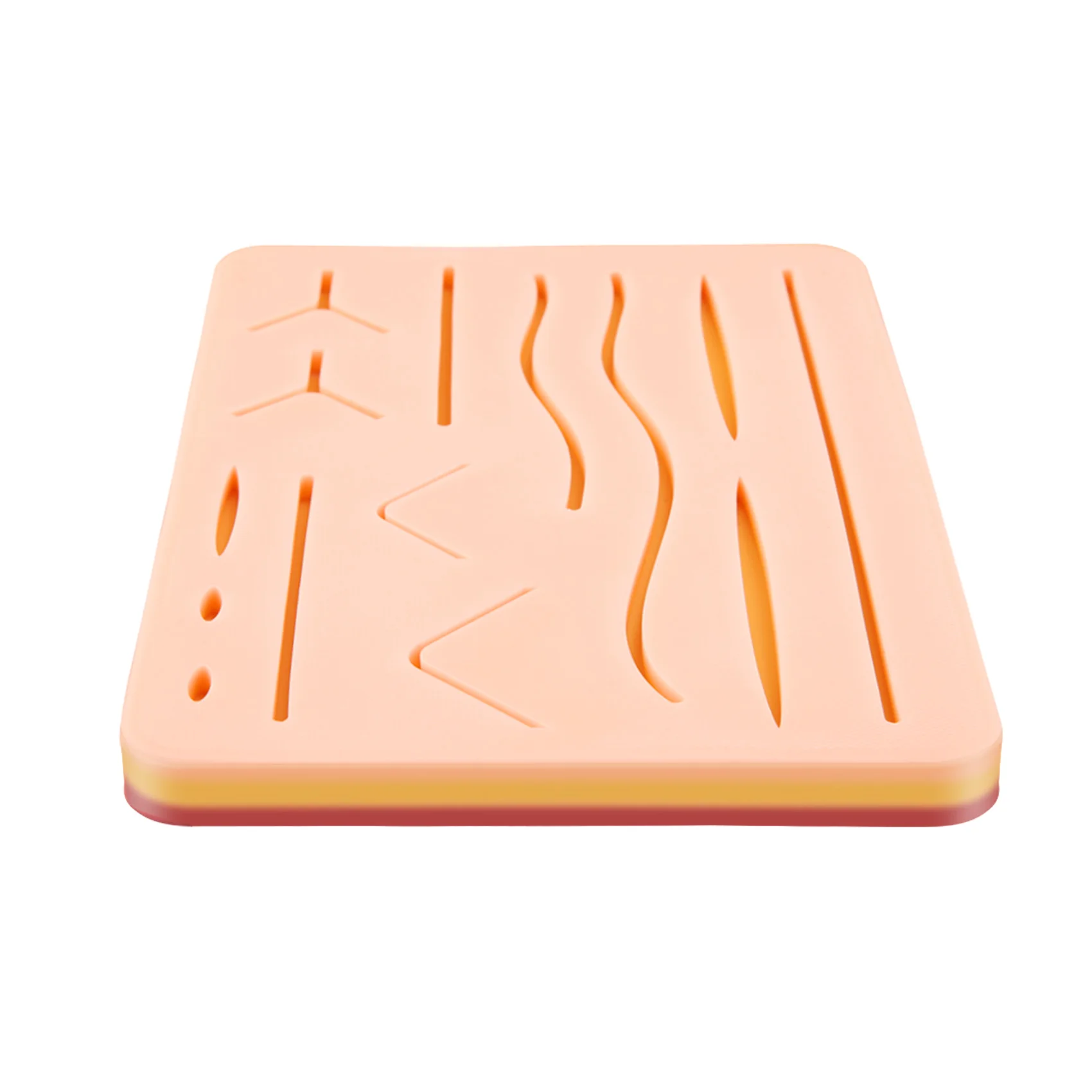 Upgraded Large 3-Layer Suture Pad with Wounds for Practicing Suturing - Not Easily Separate, Tear or Rip