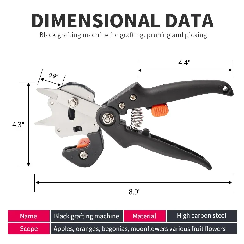 Onnfang grafting cutting tool set Plant Grafting machine Garden fruit tree pruning shears sciss