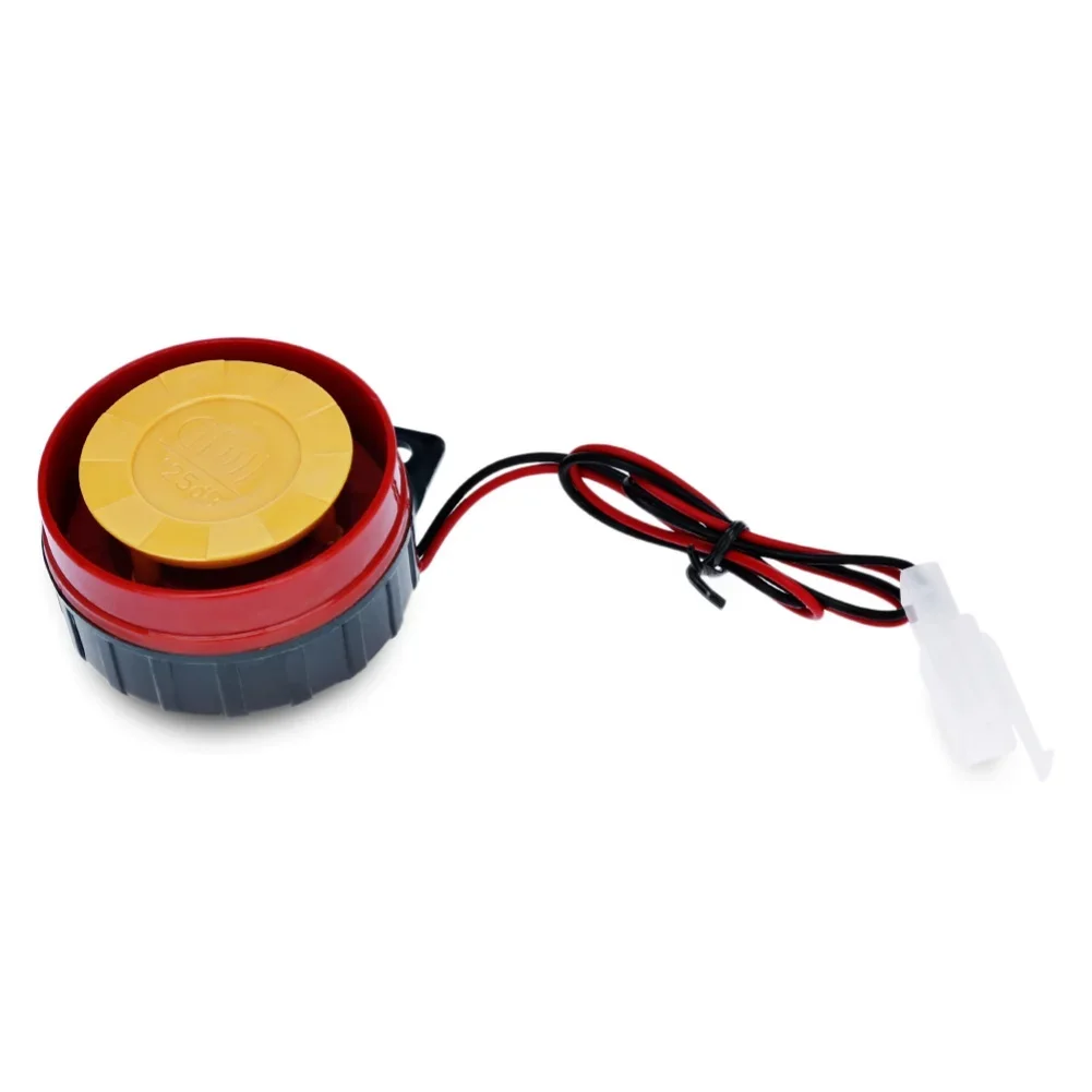 Car Buzzer Air Raid Siren Alarm 12V Portable Small Electric Motorcycle Alarm Device for Vehicle Security and System