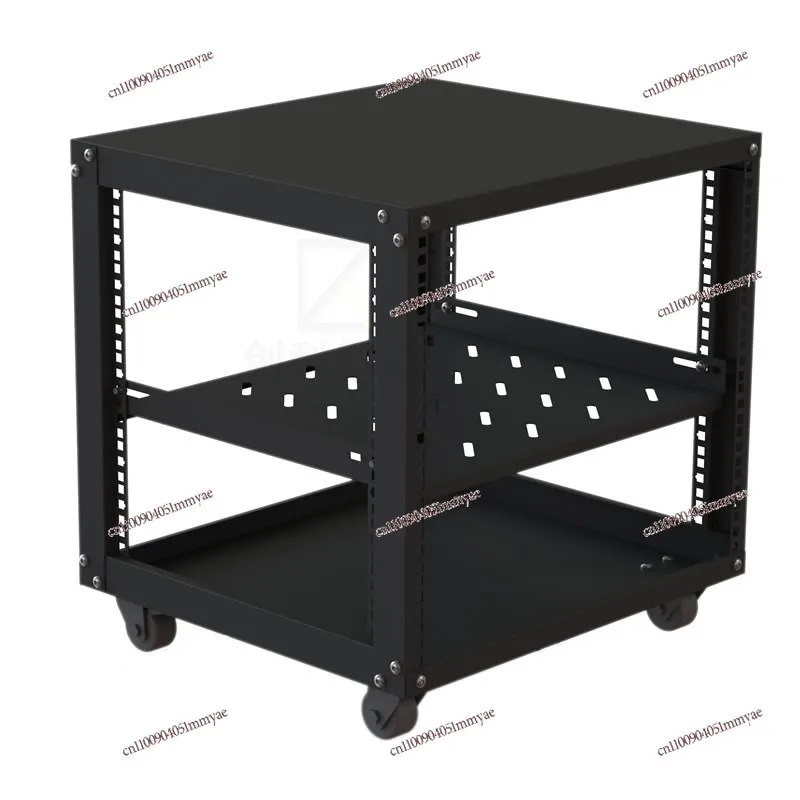 

12U 9U Microphone Cabinet Simple Open 19 Inch Mobile Aviation Power Amplifier Audio Rack Equipment Case