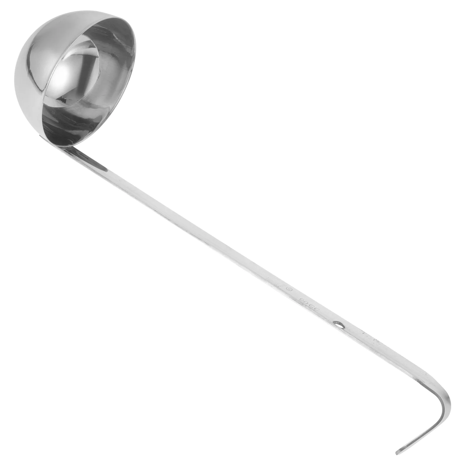 Spoon with Hook Serving Ladle for Home Reusable Cutlery Pizza Sauce Food Metal Soup Kitchen Stainless Steel